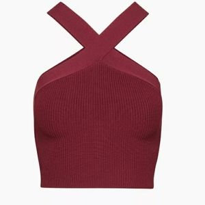 Babaton Sculpt Knit Criss Cross Tank aritzia